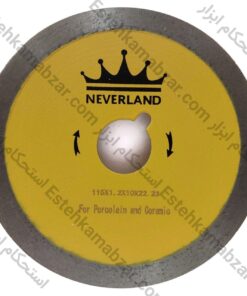 صفحه گوهر تراشی مناسب برش عقیق و سنگهای نیمهقیمتی مینی نورلند NEVERLAND سایز ۱۱۵